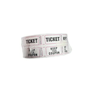 DRINK TICKET �h�����N�`�P�b�g �_�u�� 1000 �z���C�g Consecutively Numbered Double Ticket Roll 1000 Tickets Roll�C�x���g �y��`�O�X�ւ̂ݑ��������z���s�A���i �A�����Ĕԍ����t����ꂽ�_�u���`�P�b�g���[