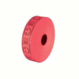 イベントチケット 【 スマイル 】 レッド 1ロール 1000 チケット ナンバー付き Single Tickets ドリンクチケット ラッフルチケット DRINK TICKET チケットロール 【定形外郵便のみ送料無料】連続した番号が付いています 1000枚※番号は選べません