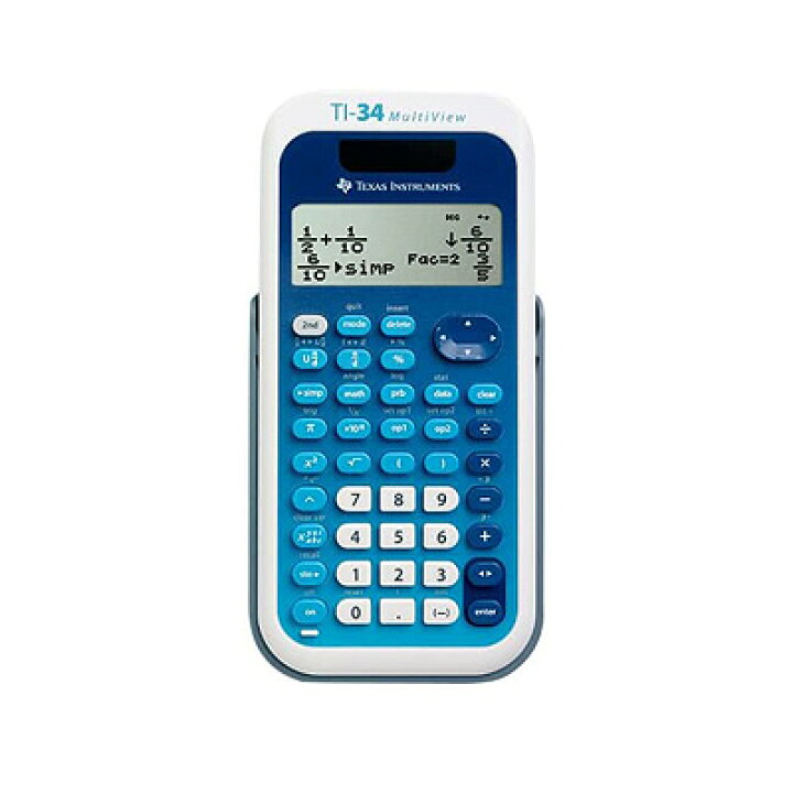 楽天市場 Texas Instruments Ti 34 Multiview Scientific Calculator ブルー ネイビー ゆうパケット便のみ送料無料 並行輸入品ソーラーバッテリー4行の科学計算用電卓 分数計算 計算ツール 電卓 代引き ニッセン後払いできません くまたんの店 楽天市場店