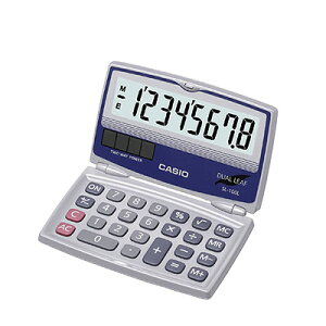 Casio SL-100L O[ ܂肽 RpNgdy[ւ̂ݑz d 8fBXvC\[[ obe[Casio Basic Solar Folding Compact CalculatorsAiEjbZ㕥ł