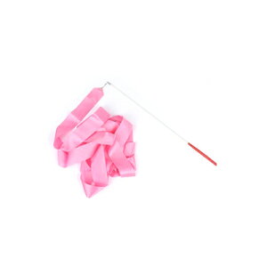 ダンスリボン ( 4メートル ) 4m ピンク 4本 セット 新体操 ダンス リボン 体操 用具 新体操リボン スティック 約48cm新体操リボンセット 体操用具 体操専用子供の専用スポーツ【定形外郵便のみ