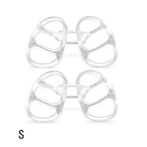 ノーズピン 拡張リング型 Sサイズ【2個セット】鼻腔拡張器 ※箱なし簡易包装いびき 防止 鼻呼吸を助ける いびき対策 鼻拡張器リング【メール便のみ送料無料】外れにくいノーズロック付き