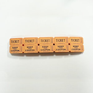 Consecutively Numbered Double Ticket���C�g�I�����W 100�� �p�[�e�B�[�`�P�b�g �C�x���g �y��`�O�X�ւ̂ݑ��������zorangeDRINK TICKET �h�����N�`�P�b�g ���ʐ����e�[�v���O�����ۂ̌Ђ����Ă��܂���