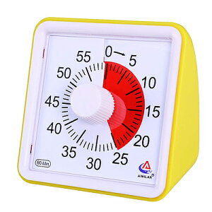 AIMILAR 60 Minute Visual Timer 60�� �C�G���[�y��`�O�X�ւ̂ݑ��������z�L�b�`���^�C�}�[ �� ��]���A�i���O�^�C�}�[ �d�r�ʔ��苳���A�E��A���s���A�ƒ�c�t�� �ۈ牀 �w���ۈ�ɂ��I�X�X��