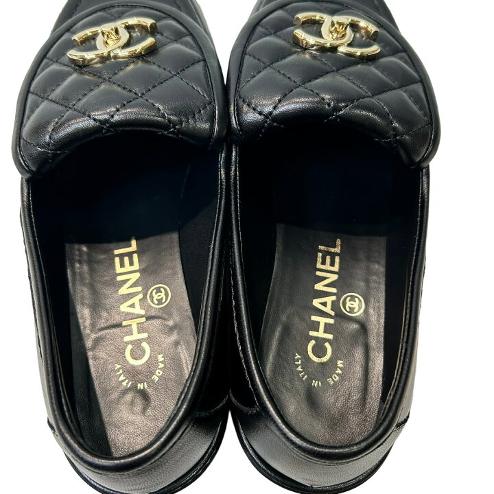 楽天市場】シャネル(CHANEL) G36646 CCターンロック ローファー 