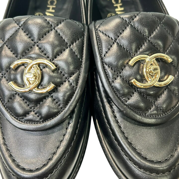 楽天市場】シャネル(CHANEL) G36646 CCターンロック ローファー 
