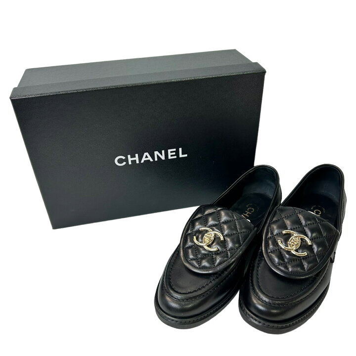 楽天市場】シャネル(CHANEL) G36646 CCターンロック ローファー 
