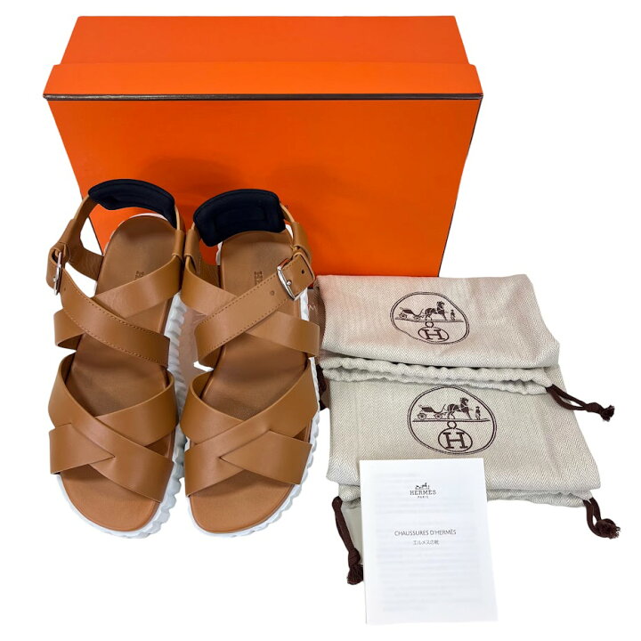 楽天市場】エルメス(HERMES) エベレスト サンダル ナチュラル 2022 春 