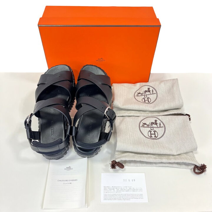 楽天市場】エルメス(HERMES) エベレスト サンダル ブラック 2022 春夏  