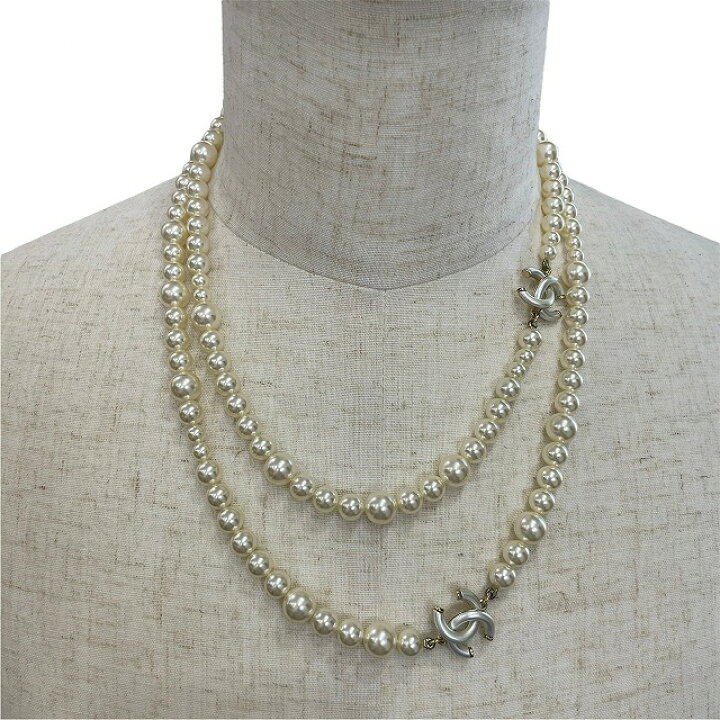 楽天市場】シャネル(CHANEL) ココマーク パール ロングネックレス 首  