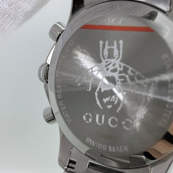 楽天市場】グッチ(GUCCI) YA126472 Gタイムレス クオーツ ステンレス  