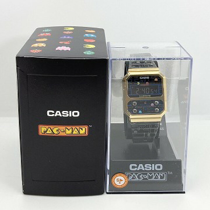 楽天市場】カシオ(CASIO) A100WEPC-1BJR パックマンコラボレーション  