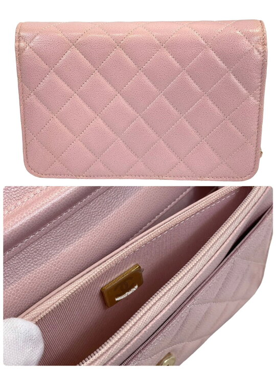 楽天市場】シャネル(CHANEL) マトラッセ チェーンウォレット キャビア  