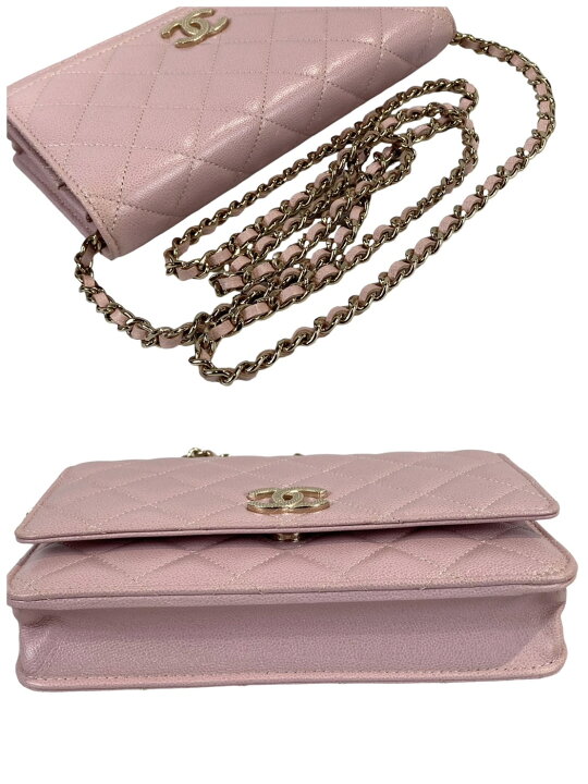 楽天市場】シャネル(CHANEL) マトラッセ チェーンウォレット キャビア  