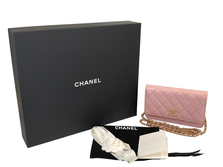 楽天市場】シャネル(CHANEL) マトラッセ チェーンウォレット キャビア  