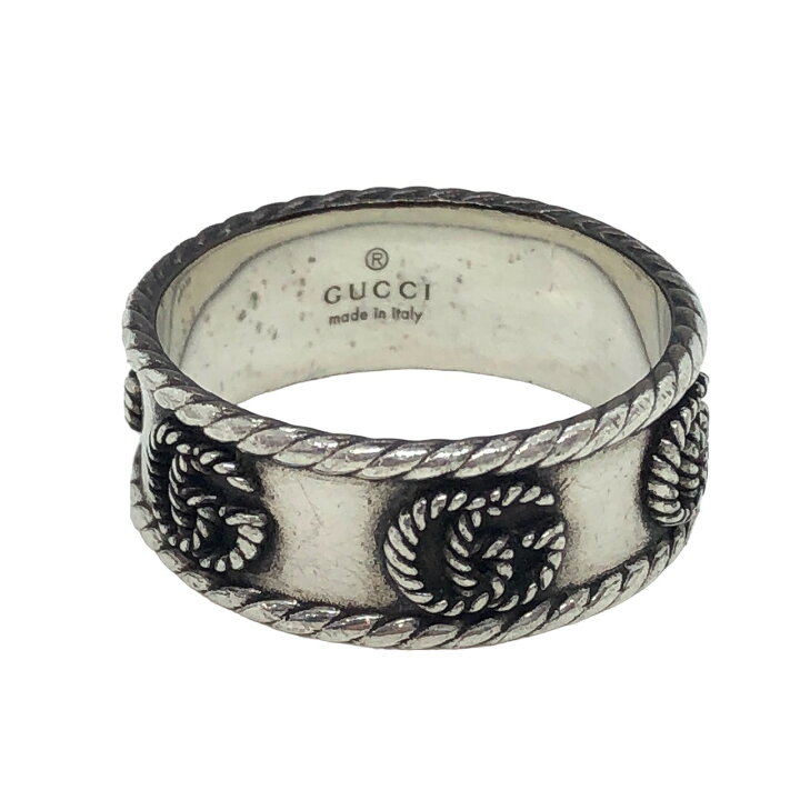 楽天市場】グッチ(GUCCI) ダブルG ツイスト シルバーリング リング 