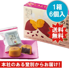 北海道　あんぽてと　6個入り わかさいも本舗 洞爺 ホワイトデー お返し　餡　和菓子 　宅急便コンパクトでお届け