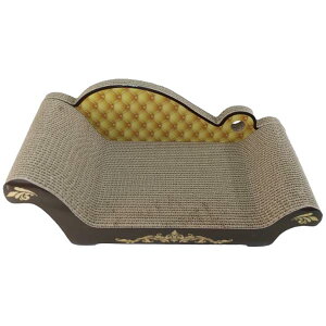 【送料無料!】ペットアイ 猫用爪とぎソファ 50163ブラウンお部屋にマッチするおしゃれなダンボール製爪とぎソファ。