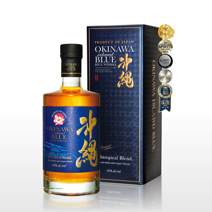 楽天市場】【期間限定 送料無料】沖縄 ISLAND BLUE ウイスキー 43度 