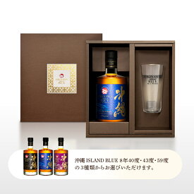 【送料無料】沖縄 ISLAND BLUE プレミアムギフトボックス ハイボールグラスセット