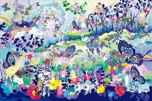 1000s[XWO\[pY Ĵ悤ɍ~蒍̂izO`Jj G|bN 11-607s (50×75cm)