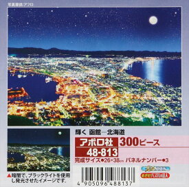 300ピースジグソーパズル 輝く函館-北海道 《廃番商品》 アポロ社 48-813 (26×38cm)