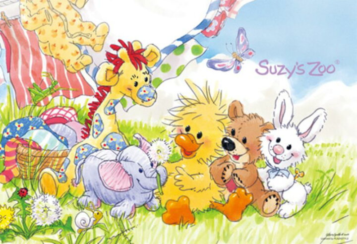 楽天市場 300ピースジグソーパズル みんな なかよし スージーズー 廃番商品 ビバリー 63 226 26 38cm 組絵門 くみえもん