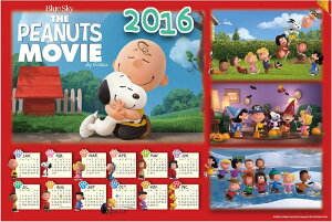 1000s[XWO\[pY PEANUTS/Xk[s[ 2016Nx s[ibc[r[J_[ spԏit G|bN 11-533s (50×75cm)