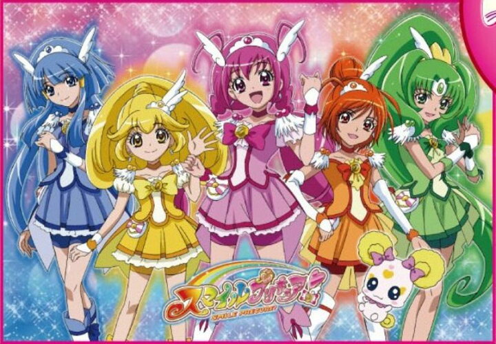 楽天市場 こどもジグソー40ピース レッツゴー スマイルプリキュア 廃番商品 マギー ヴワット Mk 40 922 26x38cm 組絵門 くみえもん