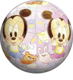 3D球体60ピースジグソーパズル ベビーミッキー&ベビーミニー 《廃番商品》 やのまん 2003-327