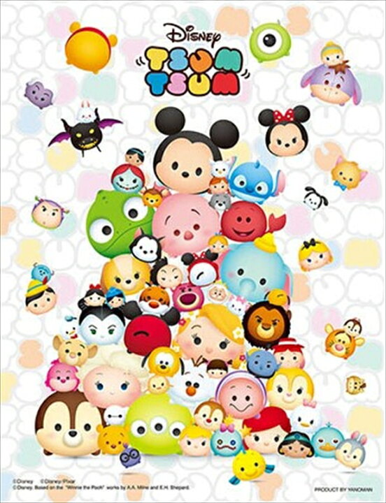 楽天市場 300スモールピースジグソーパズル ディズニー ツムツム やまもり 廃番商品 やのまん 42 28 16 5 21 5cm 組絵門 くみえもん