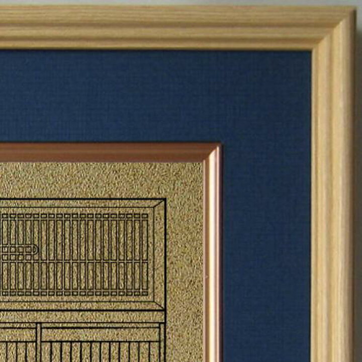 楽天市場】組子細工欄間入り書院障子復刻影絵100選 No.87 竹に雀 