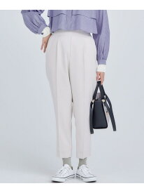【SALE／30%OFF】【美シルエット・ストレッチ・シワになりにくい】オシャクロス テーパードパンツ 組曲 S クミキョク パンツ その他のパンツ ベージュ グリーン ネイビー ブラック ホワイト【RBA_E】【送料無料】[Rakuten Fashion]