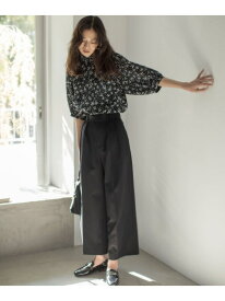 【SALE／50%OFF】ドライタッチツイル ワイドパンツ 組曲 L クミキョク パンツ その他のパンツ ベージュ ブラック【RBA_E】【送料無料】[Rakuten Fashion]