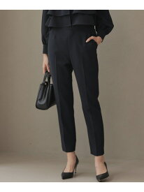 【KUMIKYOKU NAVY】コンフォータブルドレープ フリルテーパードパンツ 組曲 クミキョク パンツ その他のパンツ ネイビー ベージュ ピンク【送料無料】[Rakuten Fashion]