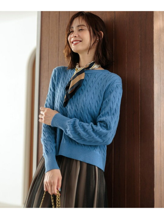 楽天市場】【SALE／40%OFF】【前後着用可】コットンカシミヤ混2WAY 