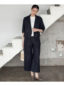 【SALE／30%OFF】リネンレーヨンワイド パンツ 組曲 S クミキョク パンツ その他のパンツ グレー ネイビー【RBA_E】【送料無料】[Rakuten Fashion]