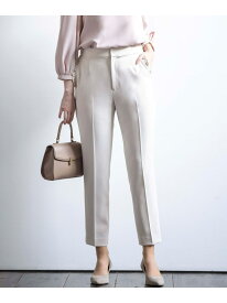 【KUMIKYOKU NAVY】コンフォータブルドレープフリル テーパードパンツ 組曲 クミキョク パンツ その他のパンツ ネイビー ベージュ【送料無料】[Rakuten Fashion]