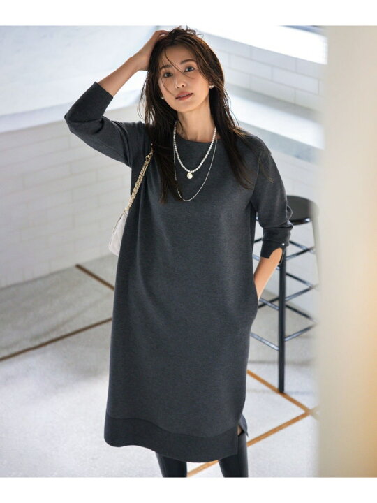 楽天市場】【WEB限定】コクーンシルエット ニットワンピース 組曲 