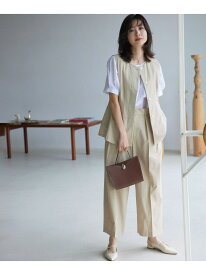 スーパーライトストレッチ ワイドパンツ 組曲 クミキョク パンツ その他のパンツ ネイビー ブルー ベージュ【送料無料】[Rakuten Fashion]