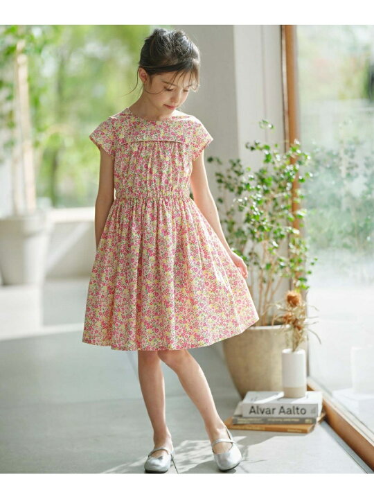 楽天市場】【SALE／30%OFF】【110-140cm】リンドウプリント ワンピース  
