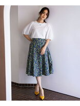 楽天市場】パープル（柄花・植物）（スカート｜ボトムス）：レディース  