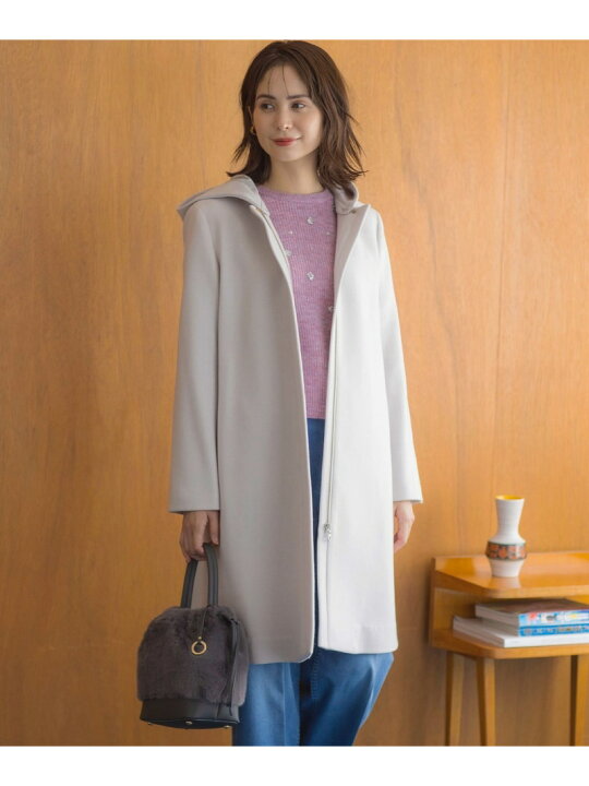 楽天市場】【SALE／30%OFF】【WEB限定】ウールモッサ フーデットロング 