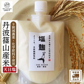 塩麹 丹波篠山産 無添加 180g×3袋 パウチ 手作り 麹 糀 身体に優しい 天然 自然 天日塩 自然発酵 肉 魚 下味 漬物 炒め物 スープ ドレッシング 旨味 甘味 深いコク 国産 最強配送 送料無料