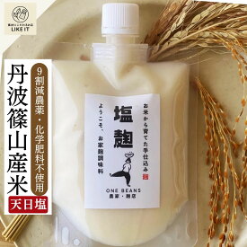 塩麹 丹波篠山産 無添加 180g パウチ 手作り 麹 糀 身体に優しい 天然 自然 天日塩 自然発酵 肉 魚 下味 漬物 炒め物 スープ ドレッシング 旨味 甘味 深いコク 国産 宅急便 最強配送 送料無料