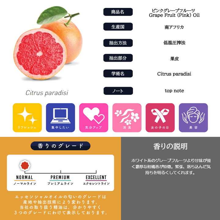 楽天市場 アロマストーン 精油セット Sh Aeaj表示基準適合認定精油 100 ピュア アロマ エッセンシャルオイル 精油 グレープフルーツ ピンク 5ml アロマオイル 無添加 天然 香り 石鹸 石けん 原料 材料 素材 アロマテラピー アロマプレート Lt3 くもくも