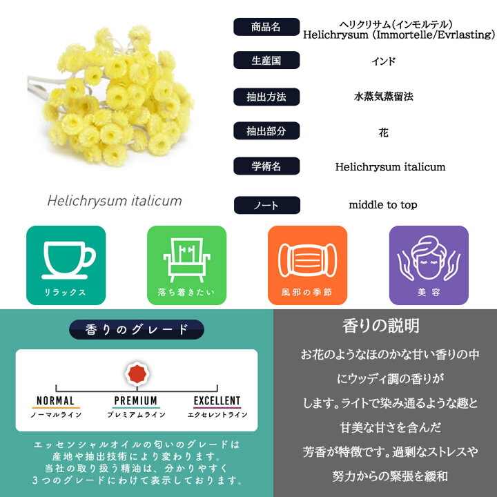 楽天市場 2点購入でラベンダー Sh プレミアム エッセンシャルオイル ヘリクリサム 5ml イモーテル アロマ 精油 植物100 天然 ピュア アロマオイル オイル ギフト プレゼント アロマストーン ディフューザー と セット で おすすめ ルームフレグランス いい香り
