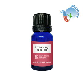 【2点購入で耳そうじ】 &SH オーガニック認証 原料使用 クランベリーオイル ( 未精製 ) 10ml [ クランベリー オイル 植物油 キャリアオイル 天然 キャリア 無添加 フェイスオイル ボディオイル 必須脂肪酸 オメガ3系脂肪酸 オメガ6系脂肪酸 ] 【定形外 送料無料】 +lt3+