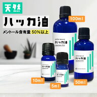 【2点購入で香料GET】 &SH 天然100％ ハッカ油 薄荷油 5ml / 10ml / 50ml / 100ml 日本製 [ 和ハッカ 和…