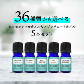 【2点購入で香料GET】【36種類から選べる5本セット】 &SH アロマ エキスパート セレクションセット [ 精油 アロマ エッセンシャルオイル アブソリュートオイル アロマオイル セット アロマセット オイル 人気 おすすめ 香り 組み合わせ 種類 部屋 ] tg_smc +lt3+